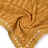 Ochre Baby Blanket in Cotton